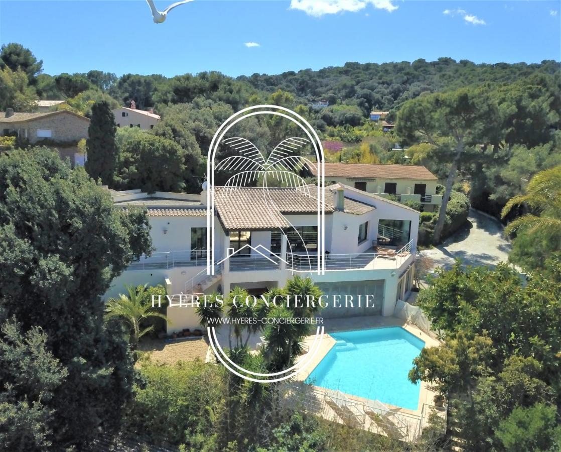 Villa L'Arbanaise Vue Mer Piscine Presqu'Ile Giens By Hc Hyères Exterior foto